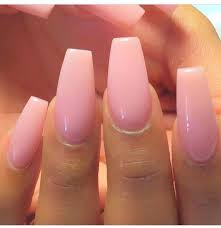 ❤full cover coffin design:these coffin nails are designed with clear color and full cover. Love The Light Pink Gel And Coffin Shape Perfection Pink Acrylic Nails Pink Gel Nails Nails