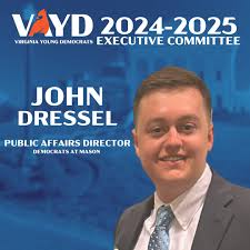 📣 NOW PRESENTING: VAYD's 2024-2025 Executive Board Officers! Pt 2 📲  Public Affairs Director: John Dressel 💵 Finance Director: Keely Meadows  🗣️ Outreach Chair: Kenty Buonaspina 📜 Council of Presidents Chair: Daniel