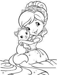 You are free to give colors to all figures. Strawberry Shortcake Cartoon Coloring Pages Coloring And Drawing