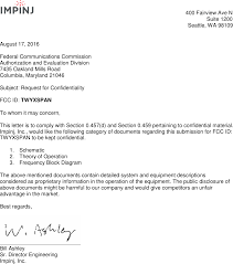 An activities director handles all aspects of planning corporate events for employees of a given company. Xspan Ipj Rev R660 Cover Letter Sample Request For Confidentiality Letter Fcc Impinj