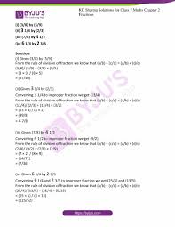 It's just a whole number and a fraction (ie 2 1/2 or 2.5). Rd Sharma Solutions For Class 7 Maths Chapter 2 Fractions Download Free Pdf