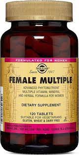 Solgar Female Multiple Adet Sancisini Gecirmeyi Basaran Besin Takviyesi Olarak Uretilmis Vitamin Urunudur Iki Buklum Olup Yataklarda Ki Vitamin Urunler Saglik