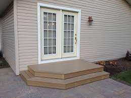 New Patio Pavers With 2 Step Deck Patio Steps Patio Stairs Diy Patio Pavers