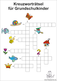 Auf unserer webseite können kinder tolle kreuzworträtsel, die speziell für kinder erstellt wurden, gratis ausdrucken. Kreuzwortratsel Fur Kinder In Der Grundschule