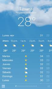 El martes, 16 de marzo 2021 en tijuana el pronóstico del tiempo es la siguiente: Clima Tijuana Baja California Weather Channel
