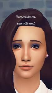 Luna 🎀 #creatingsims #cus #cas #sims4 #customcontent #cc #towniemakeover  #villarrealfamily #lunavillarreal #ts4