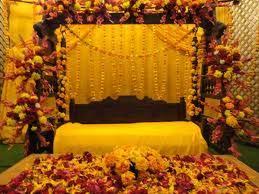 Mehndi Function Ideas Decor Stage Decorations Outdoor Bed