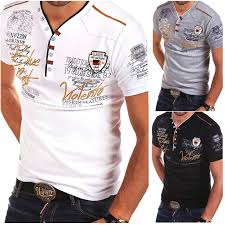 Tampak seorang pria sedang memakai kaos berwarna biru dengan tulisan bgst, namun. Zogaa Pria Mengenakan T Shirt Kasual Slim Fit Lengan Pendek Kemeja Cetak Kasual Tops Tees Pakaian Pria 2019 Camiseta Hombre Kaos Pria T Shirt Aliexpress