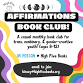 Affirmations Book Club (Ages 8-12) — Translate Gender event image