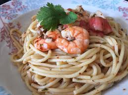 Shrimp Agli Olio Resep Spaghetti
