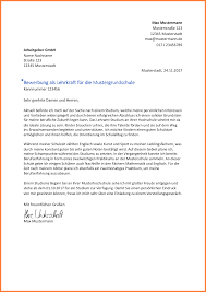 15 brief an lehrer muster liber ate. Bewerbungsschreiben Lehrerin Muster