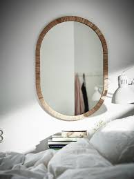 Shop home's ikea size 15 tall decor at a discounted price at poshmark. Opphem Spegel Rotting 54x77 Cm Ikea Mirror Rattan Mirror Oval Mirror Bathroom