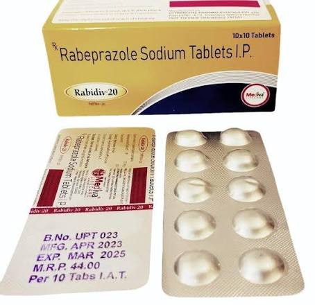 Rabeprazole 20 Mg Tablet, Packaging Type: Aluminium-Aluminium, Packaging Size: 10 x 10 at ₹ 44/strip in Kalka