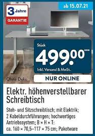 Meistens haben die nord und süd discounter zum schulstart die ersten kinderschreibtische wieder im angebot. Elektr Hohenverstellbarer Schreibtisch Angebot Bei Aldi Nord