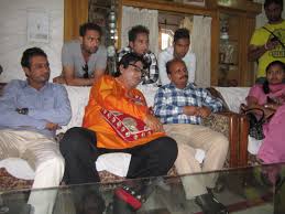 Veteran actor satish kaushik (photo courtesy: During A Film Shoot Producer Director Ajay Sahota Actor Satish Kaul Vani Gill And Tarsem Sidhu Actors Film Director