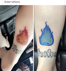 No spoilers, but if you haven't seen the film yet.go do that right now. Calcifer Tattoo Howls Moving Castle Matching Tattoos Tattoos Castle Tattoo
