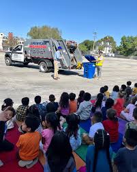 Thank you, American Reclamation, for taking the time to provide our  students with recycling truck demonstration. #recyclestudy