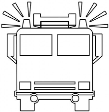Black And White Fire Truck Cartoon Fire Truck Fire Trucks Fire Truck Craft Firetruck Coloring Page