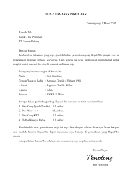 Contoh surat lamaran kerja di pt yang paling menarik perhatian pihak hrd. Contoh Surat Lamaran Kerja Di Pabrik Sepatu Berbagi Contoh Surat