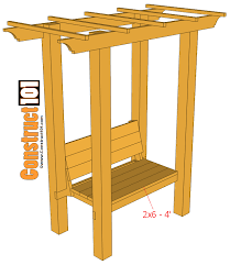 It is hard to assemble the structure by yourself, so make sure you ask a friend to help you. Garden Arbor Bench Plans Construct101