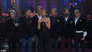 Kristen Wiig joins the SNL five-timers club as Ryan Gosling, Paul Rudd and  other A-list stars make SURPRISE cameos during latest episode