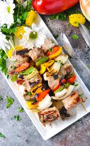 Garlic Herb Grilled Pork Kabobs The Seasoned Mom