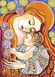 Mother Child Painting Mothers Love Baby Room Ideas Nursery Etsy Mother And Child Painting Mother Art Art