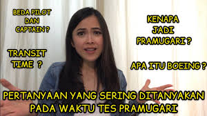 Maybe you would like to learn more about one of these? Pertanyaan Jawaban Interview Pramugari Yang Sering Muncul Youtube