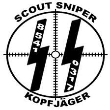 Marine Scout Sniper Logos Fan made concept art for chaos space marine snipers (warhammer 40k) the idea was for this one to look like a regular space marine with themed ''decorations''. marine scout sniper logos