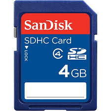 Sandisk 4gb Sdhc Memory Card Class 4