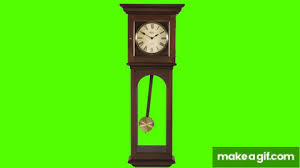 The best gifs for ticking clock. Old Clock And Pendulum Ticking Green Screen Animation On Make A Gif