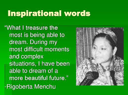 0 comments rigoberta menchú tum quotes posted by admin on august 18th, 2015 at 11:21 am. Rigoberta Menchu Tatiana And Cameron Ppt Download