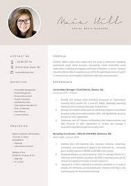 Marketing coordinator resume sales example sample. Resumeway Showcase Social Media Manager Resume Modern Resume Template Marketing Resume Resume Design Template