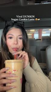 10/10 🍪🧈 How to order: ask for a medium iced latte with the brown sugar  cookie flavoring and cookie butter cold foam. #dunkin #sugarcookie #latte