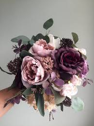 Fall Wedding Bouquet Purple Bridal Bouquet Silk Wedding Etsy Fall Wedding Bouquets Purple Bridal Bouquet Fall Purple Bridal Bouquet