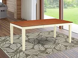 Abaco butterfly dining table in cherry. Amazon Com East West Furniture Butterfly Leaf Quincy Dining Table Cherry Table Top And Buttermilk Finish Stylish 4 Legs Hardwood Dining Room Table Furniture Decor