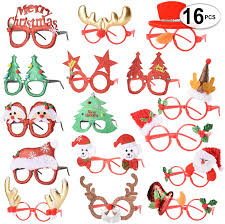Maybe you would like to learn more about one of these? Amazon Com 16 Pcs Holiday Glasses Cute Christmas Glasses Frames Flexibility To Fit All Sizes Great Fun And Festive For Annual Holiday And Seasons Themes Christmas Party Christmas Dinner Photos Booth Toys Games