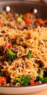 Beef Ramen Noodles Healthy Ramen Ground Beef Recipes Healthy Beef Recipes Easy