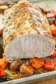 Oven Roasted Pork Loin Just 5 Ingredients Easy Low Carb Recipe In 2020 Pork Loin Roast Recipes Pork Loin Roast Pork Loin Recipes Oven