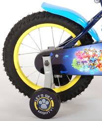 Paw Patrol Mighty Pups Kinderfahrrad 14 Zoll Blau Wheelz4kids