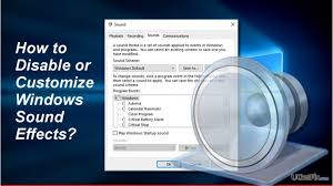 How To Disable Default Windows Sound Effects