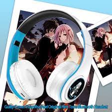 Anime Guilty Crown Yuzuriha Inori Cosplay Props Folding Wireless Headphone  Bluetooth Stereo Foldable Headset Adjustable Earphone - AliExpress