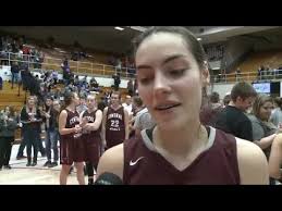 Central Noble's Sydney Freeman, Meleah Leatherman, Calista Rice and head  coach Josh Treesh full inte