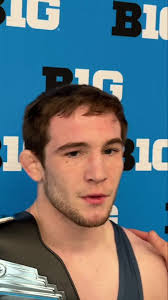 Lucas Byrd discusses his pin of Drake Ayala in the Big Ten finals.  #ncaawrestling #wrestletok #wrestle #wrestler #wrestling