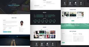 The more interactive the better. Freebie I Am X One Page Resume Template Trendy Theme