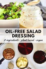 4-ingredient Honey Mustard Salad Dressing Oil-free - Very Veganish Recipe Vegan Salad Dressing Recipes Mustard Salad Dressing Low Calorie Dressing Recipe