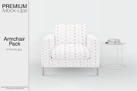 Armchair Mockup Set Mockup Psd Armchair Mockup