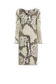 Macro Python Print Dress Roberto Cavalli Day Dresses