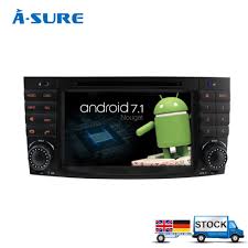 A Sure Android 7 1 Dab Dvd Sat Nav Gps Radio Player For Mercedes Benz C Class W203 W209 Amg Clk Clc Wifi 3g Navigation Bt Radio Player Benz C Radio