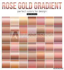 Html, css or hex color code for rose gold is #b76e79. Rose Gold Gradient Perfect Colors For Design Vector Illustration Stock Vektorgrafik Adobe Stock